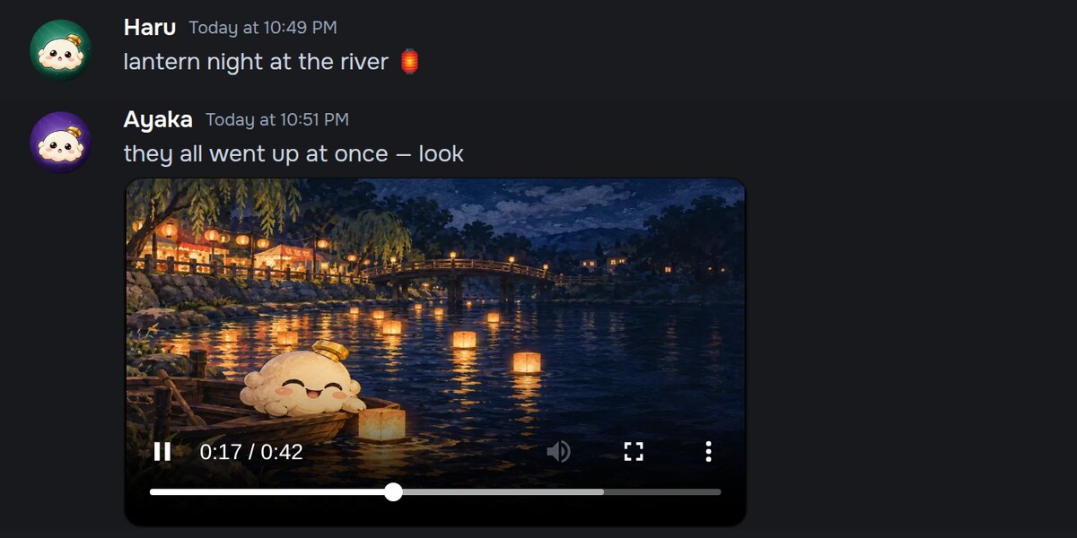 A video in a DM