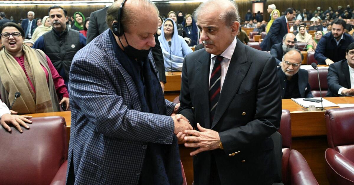 Shehbaz Sharif becomes Pakistan’s premier as opponents in parliament allege rigging