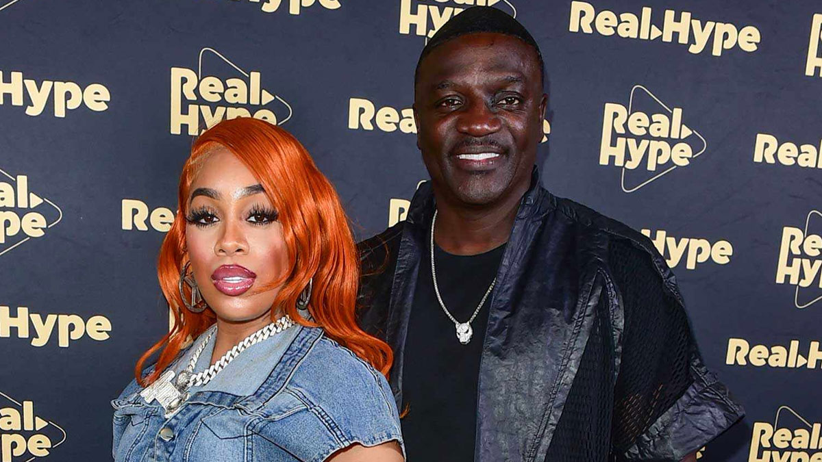 Akon and his wife Tomeka Thiam